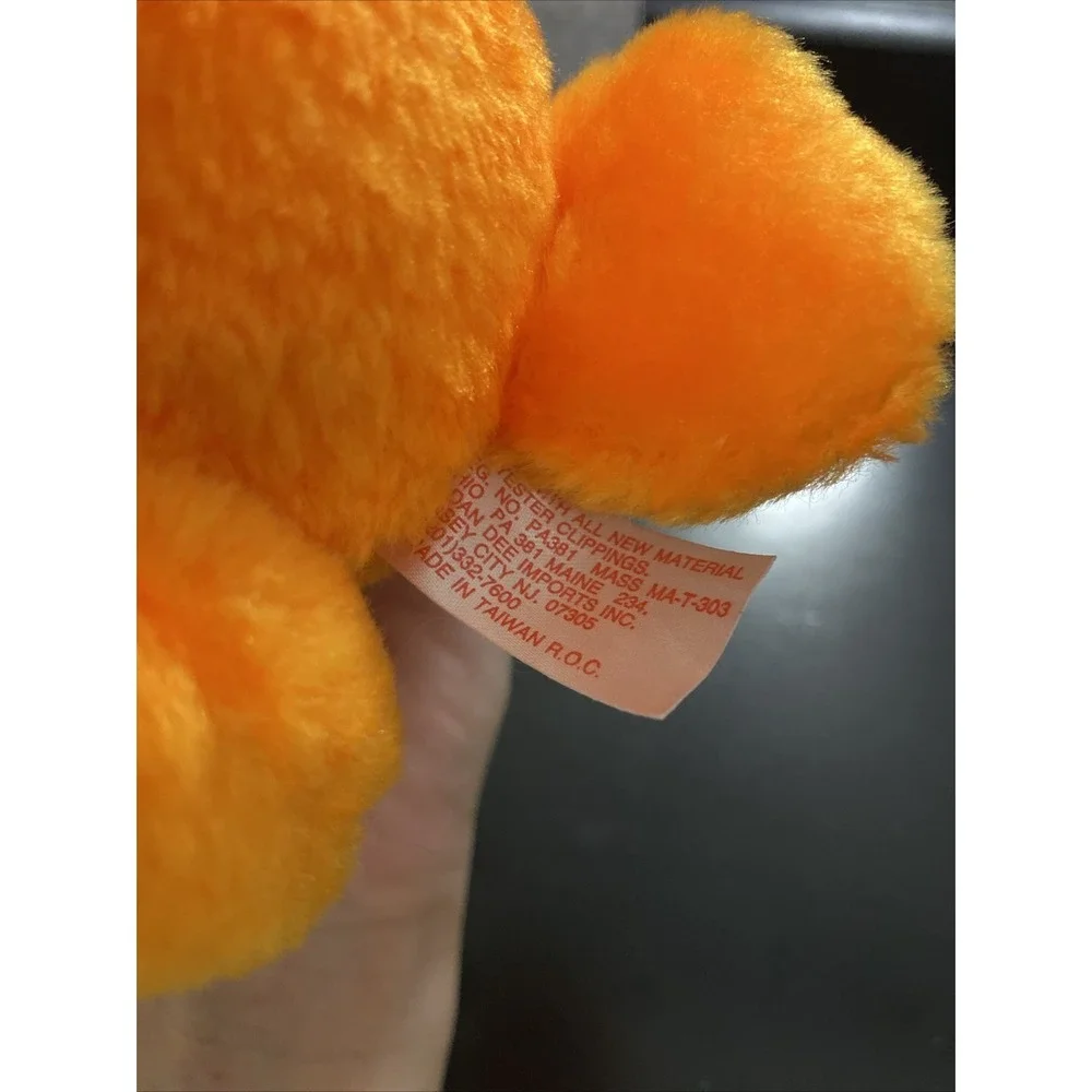 Vintage DanDee Halloween Pumpkin Plush Stuffed‎ Animal Dan Dee
